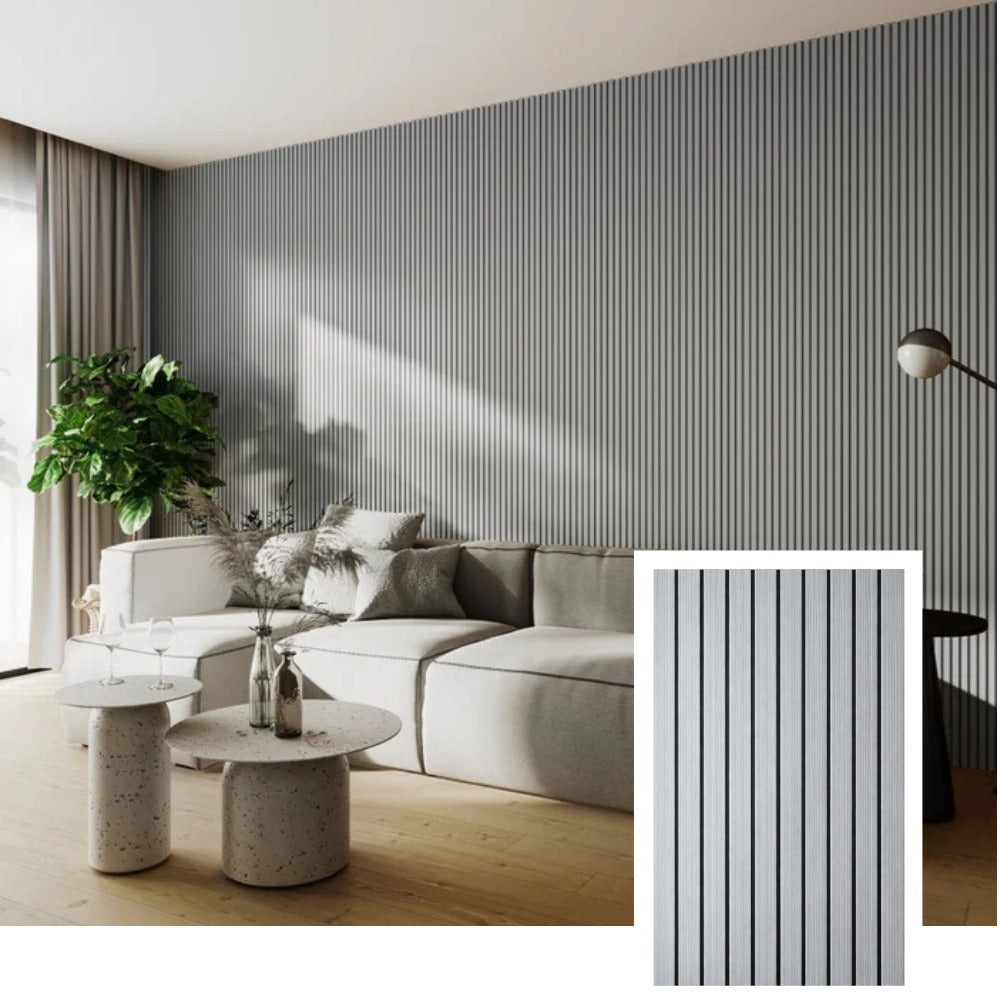 TimberWall™ Premium Acoustic Slat Wall Panel — Natural Oak (2.7 × 1.10 m)