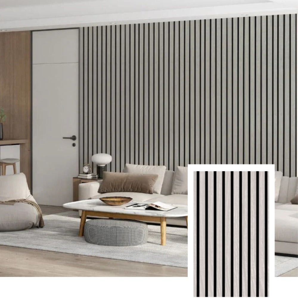 TimberWall™ Premium Acoustic Slat Wall Panel — Natural Oak (2.7 × 1.10 m)